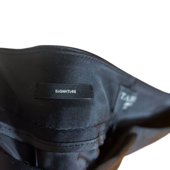 Talbots NWT Signature Low Rise Flat Front Cropped Trouser Pants Black Size 4P - Picture 7 of 11